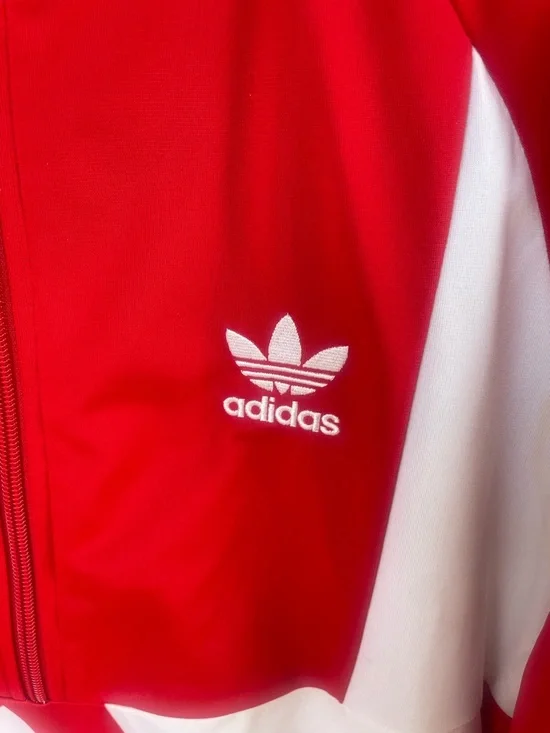 Adidas BOLD AGE track suit maxi Red & White Dress pockets - Picture 5 of 13